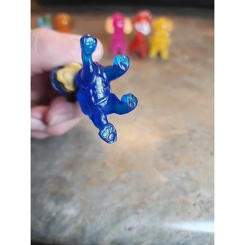 Paw Patrol The Movie Mini Translucent Figures Toppers Toy Lot - 6 Total